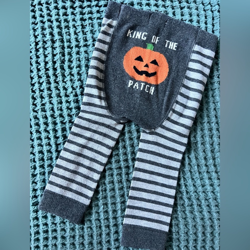 Toddler Boys. Mud Pie 6-12 mo. King of the Patch 🎃 leggings. EEUC.